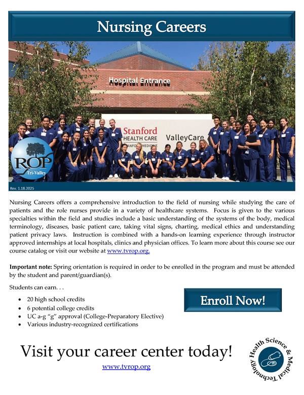 Click link for course information flyer